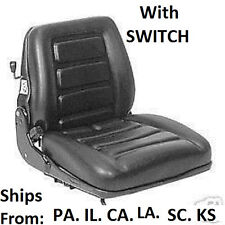 SUSPENSION FORKLIFT SEAT with Switch HYSTER CLARK, BAKER, TOYOTA, MITSUBISHI CAT picture