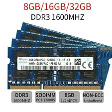 SKHynix 32GB 16GB 8GB 4GB DDR3 1600MHz PC3-12800S 204Pin Laptop Memory RAM LOT picture