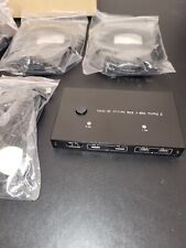 🔥🔥Yeemie Pro Black High Performance 2 Ports HDMI KVM Switch With USB Cable🔥🔥 picture