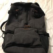 G-FAVOR 40 L Travel Backpack, Vintage Canvas Rucksack Convertible Duffel Black  picture