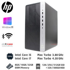 HP i5 i7 CPU 32GB RAM 512GB SSD WiFi Bluetooth Windows 11 Custom Desktop Tower picture