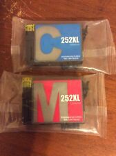 Lot of 2 GENUINE EPSON 252XL Ink Cartridges New No Box Expiration Date unknown picture