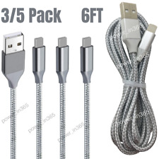 3X Lot USB Charging Cord 6Ft For iPhone 13 12 11 8 7 6 XR X iPad Charger Cable picture