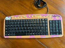 TESTED Sakar 2012 Hello Kitty Multimedia USB Keyboard Sanrio Co ORANGE RARE picture