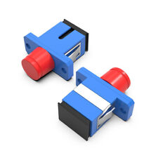 10pcs FC UPC  to SC UPC Simplex Shutter FTTH Adapter Duplex Fiber Optic Coupler picture