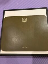 GUCCI Office Supplies Taiga Tiger Mouse Pad Leather Khaki Novelty picture
