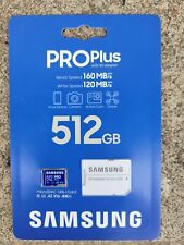 Samsung Pro Plus 512gb Micro SD Card MicroSD With SD Adapter ,Brand New. picture