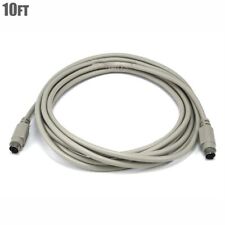 10FT PS/2 6 Pin Mini DIN MDIN6 Male to Male Keyboard Mouse Data Cable Cord 28AWG picture
