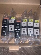 Lot of 6x Black 220 ink cartridges picture