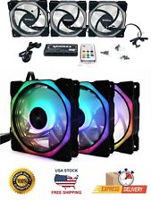 RAIDMAX 3 Pack 120mm ARGB LED PC Computer Case Cooling Fan With Remote Control picture