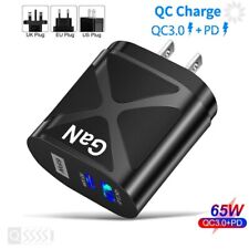 65W 2 Prots GaN USB C Charger Fast Charging PD Power Adapter Quick Wall Charger picture