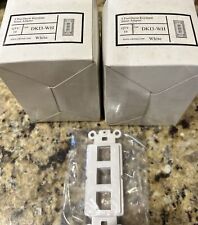(30)- 3-Port Keystone Plate White Single-Gang DK13-WH. NOS NEW 30pcs. picture