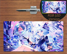 Anime RGB LED Large Mouse Pad Genshin Impact Furina Gaming Mat Mousepad Gift picture