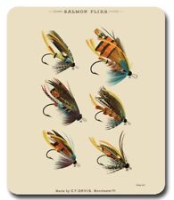 Antique Salmon Flies by Orvis ~ Mousepad / Mouse Pad ~Fly Fishing Fisherman Gift picture