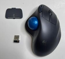 Logitech M570 Wireless Trackball Ergonomic Mouse Blue Ball w/ Dongle TESTED picture