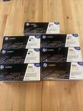 Lot of 7 Genuine OEM HP 122A Toner New Sealed Yellow Magenta Black Bundle picture