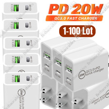 Wholesale Bulk 20W Fast Charger Cube USB C Power Adapter For iPhone iPad Android picture