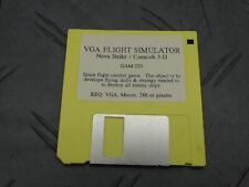 VGA Flight Simulator Nova Strike Corncob 3-D Game 3.5” Floppy Software Vintage picture