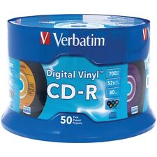 Verbatim 94587 50pk CDR 52X 700MB 80Min Digital Vinyl Spindle picture