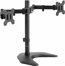 NEW VIVO STAND-V002F Dual LED LCD Monitor Free-Standing Desk Stand for 2 Screens picture