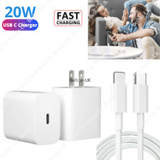 1/2Pack 20W PD Fast Wall Charger USB-C Power Adapter For iPhone 13 12 11 Pro Max picture