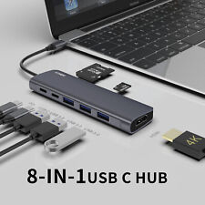 USB C HDMI Docking Station, 100W, 4K, 5 Gbps USB C + 3 USB 3 ports, SD + MicroSD picture