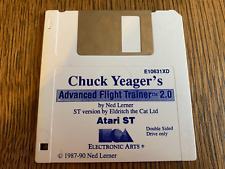 CHUCK YEAGER'S ADVANCE FLIGHT TRAINER 2.0 GAME ATARI ST COMPUTER 3.5