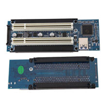 PCI-E Express X1 to Dual PCI Riser Card Slot Expansion Adapter USB 3.0 +Cable picture