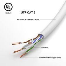 Ethernet LAN Cable UTP CAT6 Solid Bare Copper 23AWG UL Certified CM Rate Reelex picture