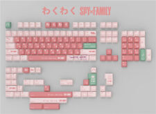 Spy Family Keycaps Anya Forger Japanese Pink PBT 140 Keys For Cherry MX Keyboard picture