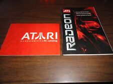 VINTAGE 2004 ATI RADEON GETTING STARTED GUIDE plus a VINTAGE ATARI PC CATALOG picture