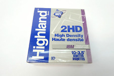 New Highland 2HD High Density IBM Formatted 10-3.5” Diskettes 0-51111-44766-6 picture