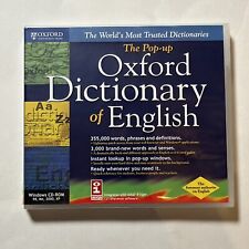 The Pop-Up Oxford Dictionary of English (2008, PC, CD-ROM) Oxford University picture