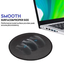 Premium Small Round Mousepad - 9.4x9.4 Inch, Soft Touch, Durable Stitched Edges picture