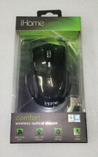 iHome Comfort Wireless Optical Mouse for Mac or PC Click Wheel Carbon IH-M391C picture