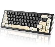 YUNZII AL66 Full Wireless Mechanical Keyboard, 65% Hotswap, Milk Switch - Black picture