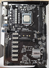 ASRock H110 Pro BTC+ Mining Motherboard  Intel i5-7500T Processor CPU No Fan picture