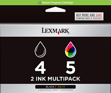New Genuine Lexmark 4 5 2PK Box Ink Cartridges X Series X2690 X4690 X5690 picture