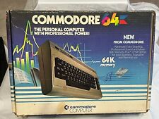 Commodore 64 Computer in ORIGINAL BOX W/Power Supply Cables Cover picture
