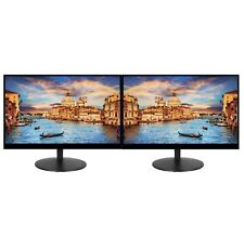LOT OF 2 Major Brands 22 inch LCD Monitors Full HD1920x1080 w/ Stand VGA  Cable picture