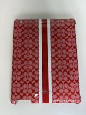 COACH Signature Logo “C”  iPad Molded Hard Plastic Tablet Cover Case Red picture
