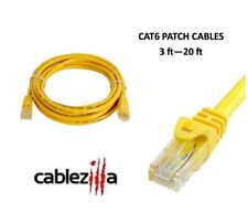 Cat6 Yellow Patch Cord Network Cable Ethernet LAN RJ45 UTP 3FT - 20FT Multi LOT picture