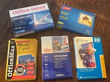 Large Mixed Lot Printer Photo Paper 4x6 (400 Prints) HP OFFICE DEPOT MAX STAPLES picture