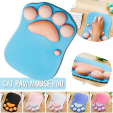 3D Cat Paw Mouse Pad with Wrist Support Cartoon Cute Cats Paw Soft Silicone NEW picture