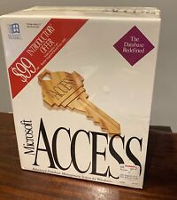 Vintage 1992 Microsoft Access v1.00 DBMS Software Windows 3.5” Floppy Sealed picture