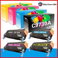 4PK 9730 C9730A Toner Cartridge Used For Color LaserJet 5500 5500dtn Printer picture
