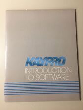 Vintage 1983 KAYPRO Introduction to Software Manual (NO DISK) picture