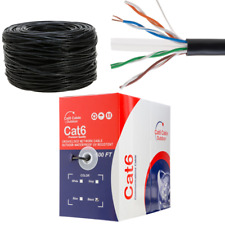 CAT6 Outdoor Cable UTP 23AWG Ethernet Solid Wire UV Rated Direct Burial 500FT picture