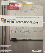 Microsoft Office Visio Professional 2003 UPGRADE Version w/ License = NEW = picture