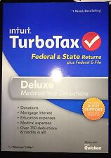 TurboTax Deluxe Federal & STATE 2013 New sealed CD in original DVDcase picture
